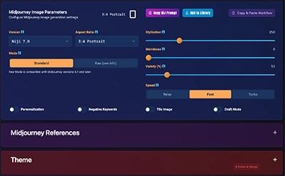 KPM Editor - Parameters Section