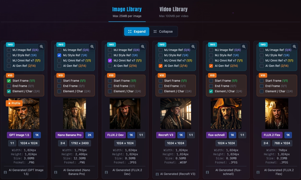 KPM Image Library interface